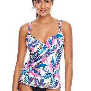 Underwire Wrap Tankini Top